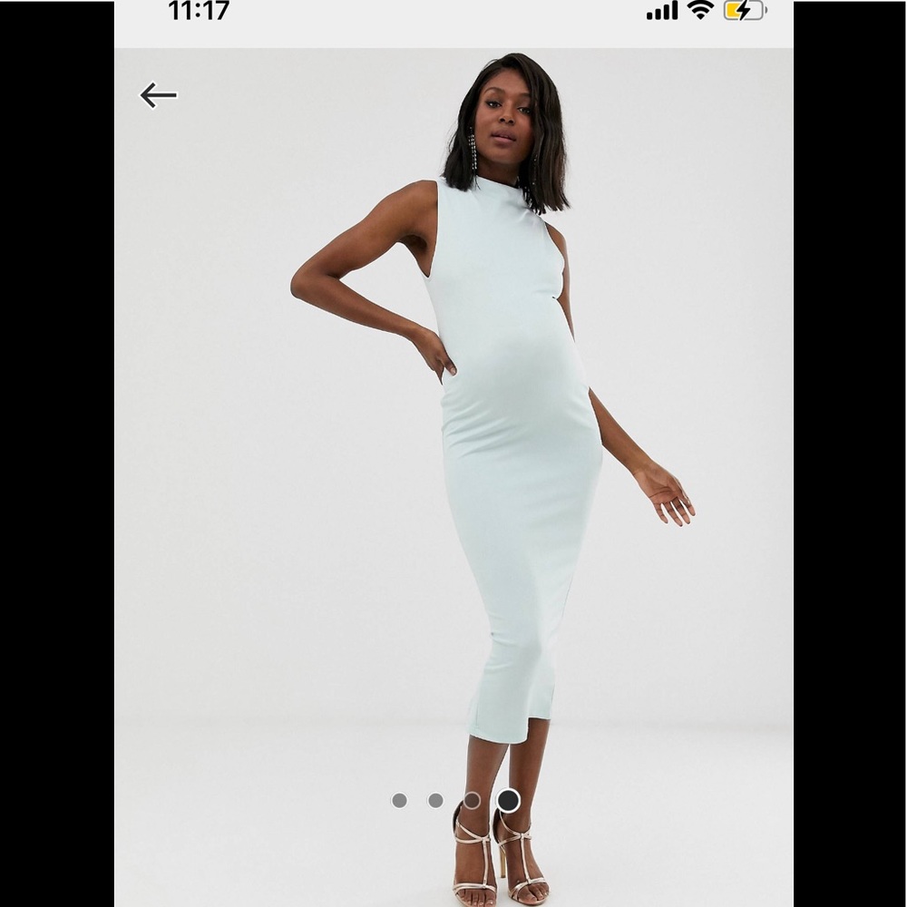 ASOS midi maternity dress